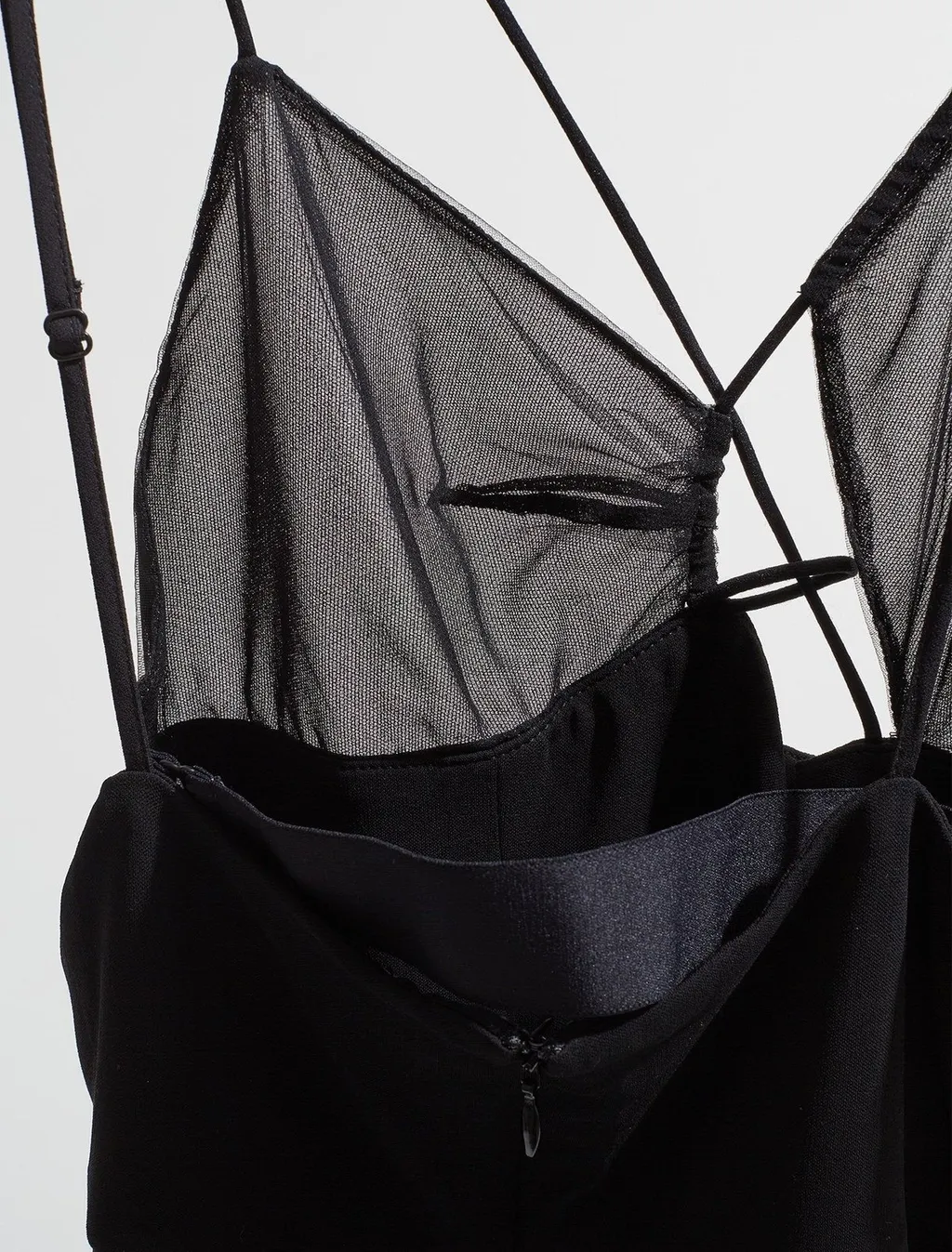 Nensi Dojaka Sheer Bra Mini Dress