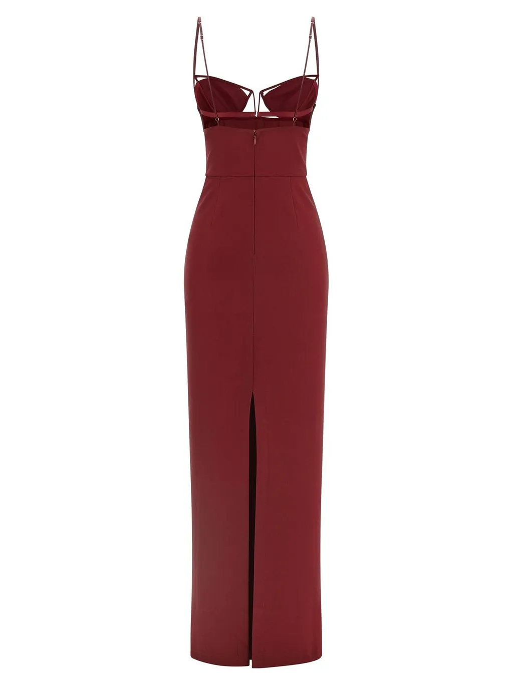 Nensi Dojaka V-Wire Bra Maxi Dress