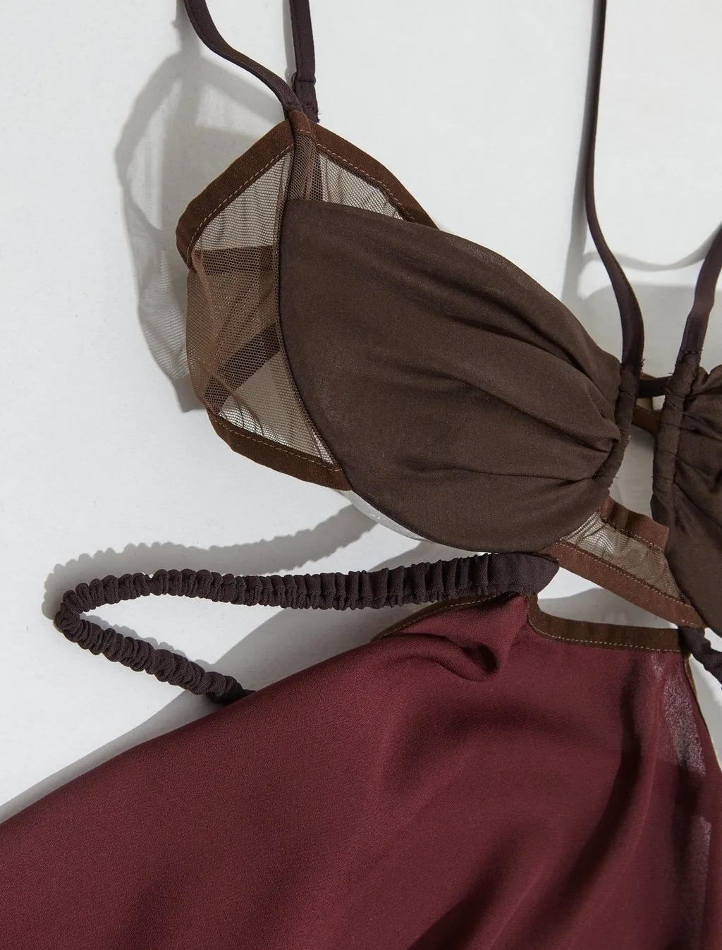 Nensi Dojaka Draped Bra Dress