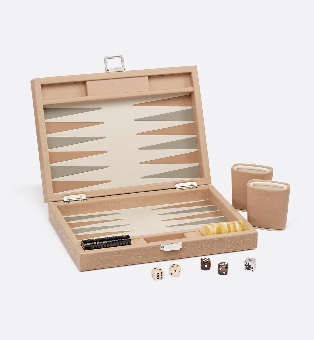 Small Leather Backgammon