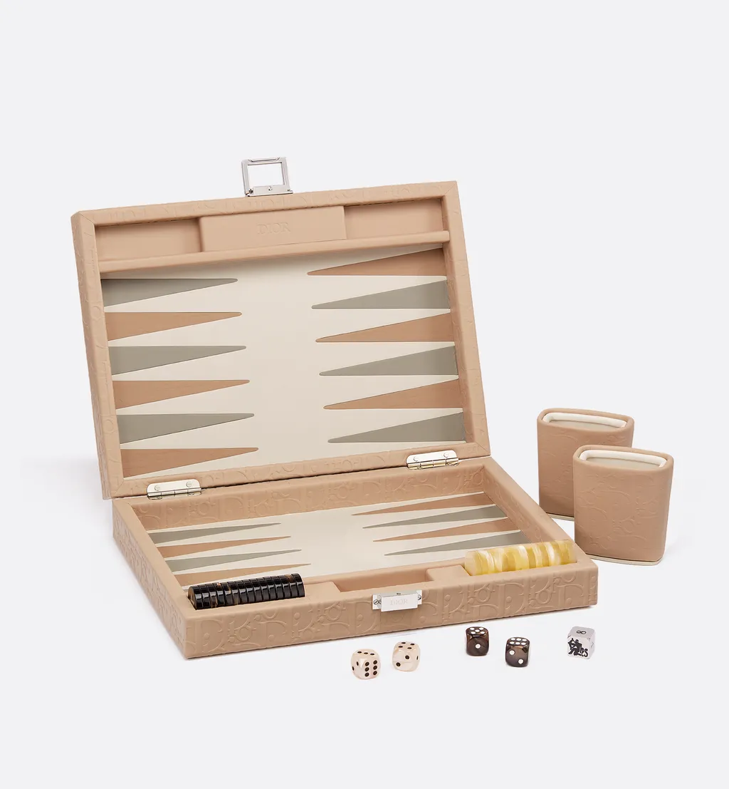 Small Leather Backgammon