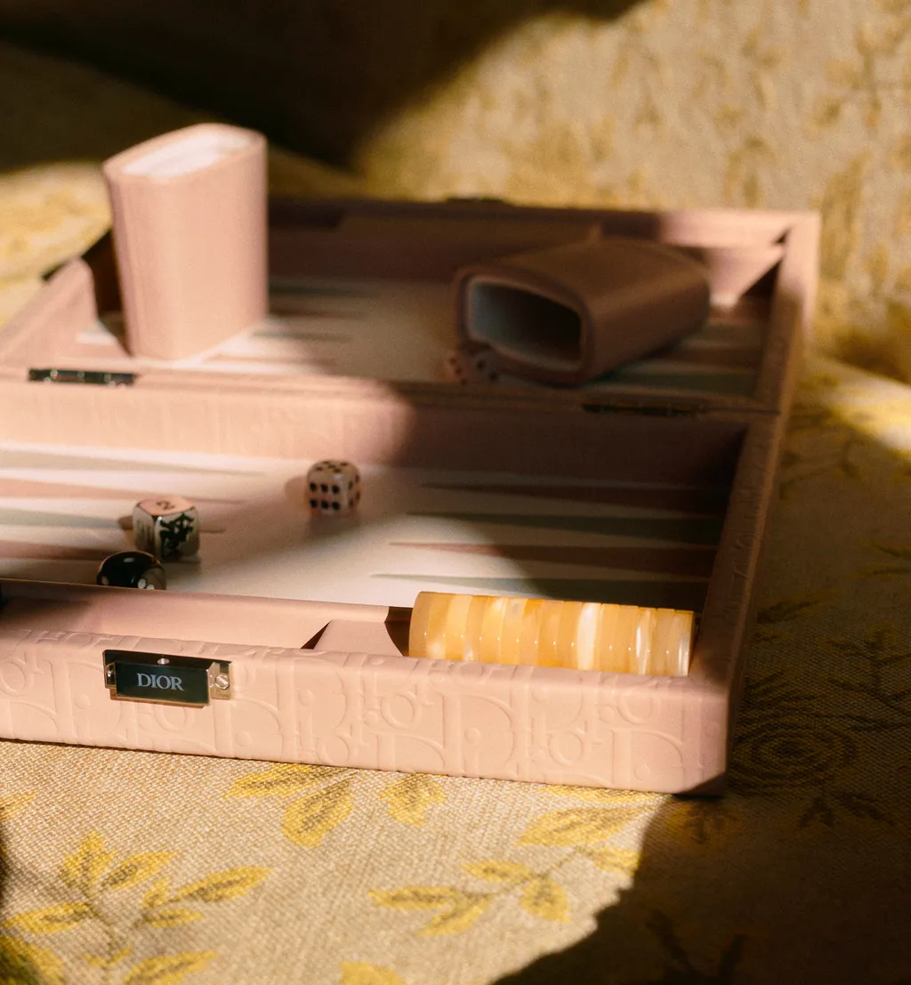 Small Leather Backgammon