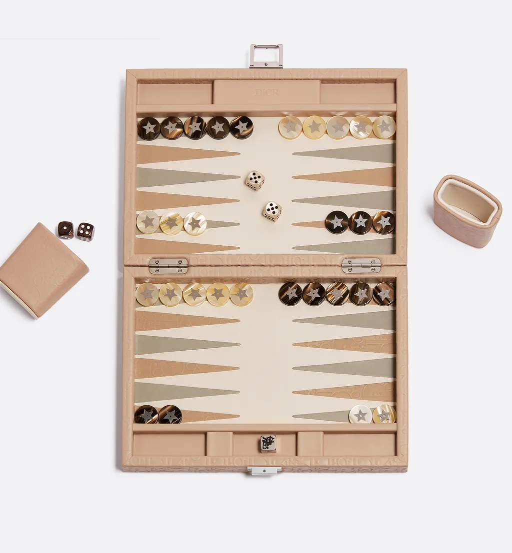 Small Leather Backgammon
