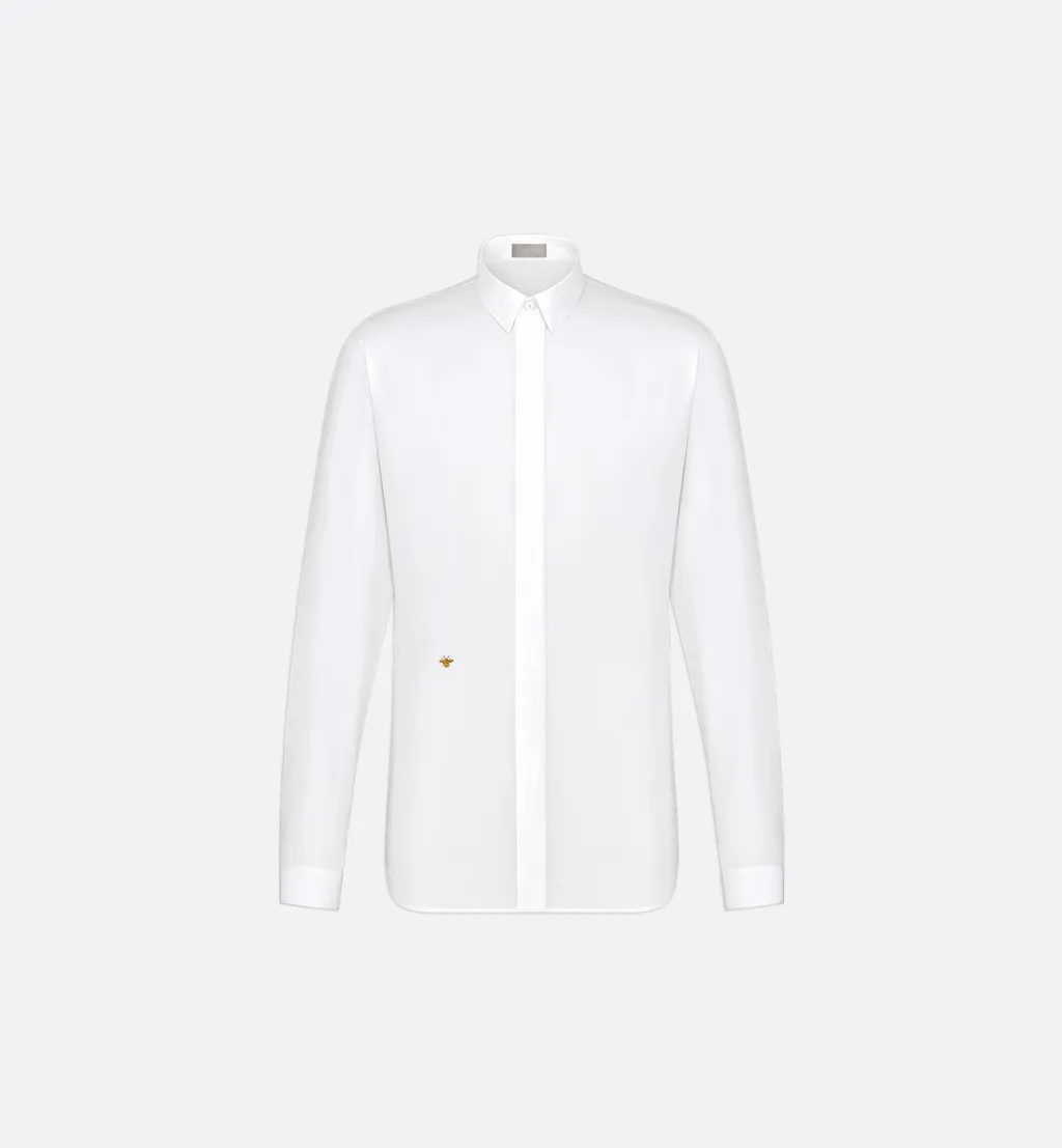 Shirt With Gold Bee Embroidery