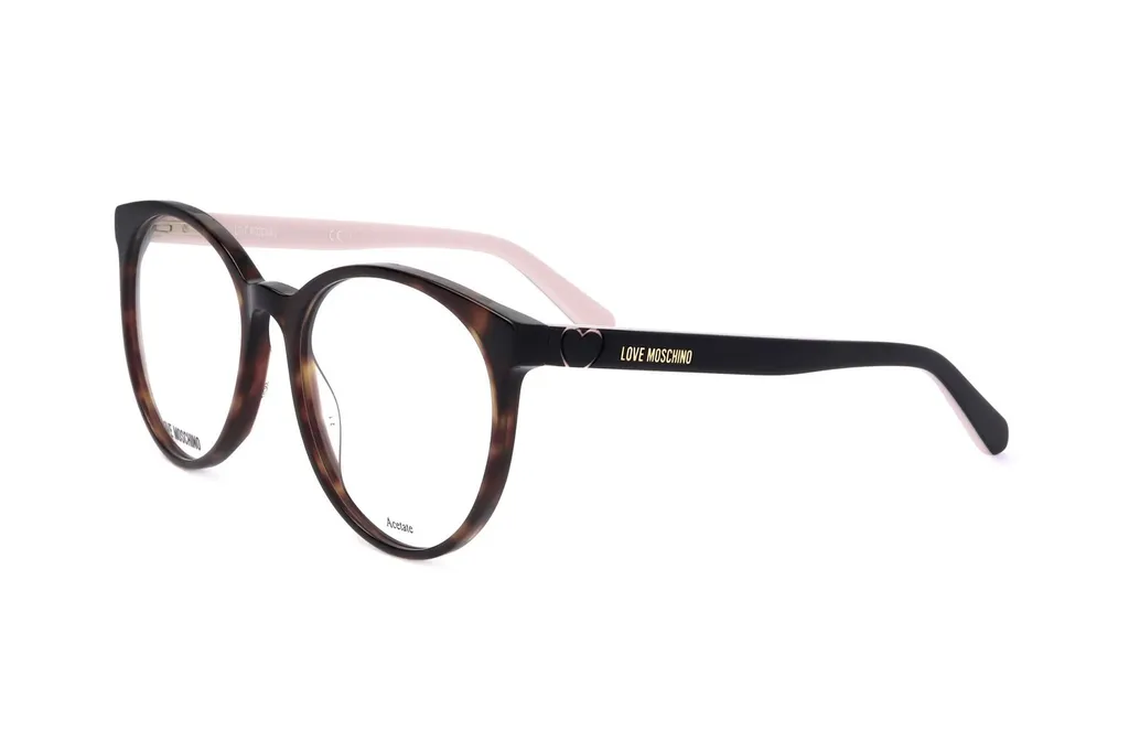 Love Moschino Eyewear Oval Frame Glasses