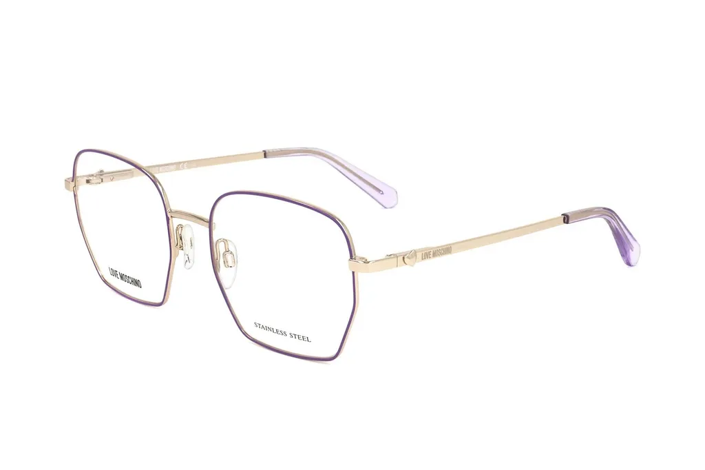 Moschino Eyewear Polygonal Frame Glasses