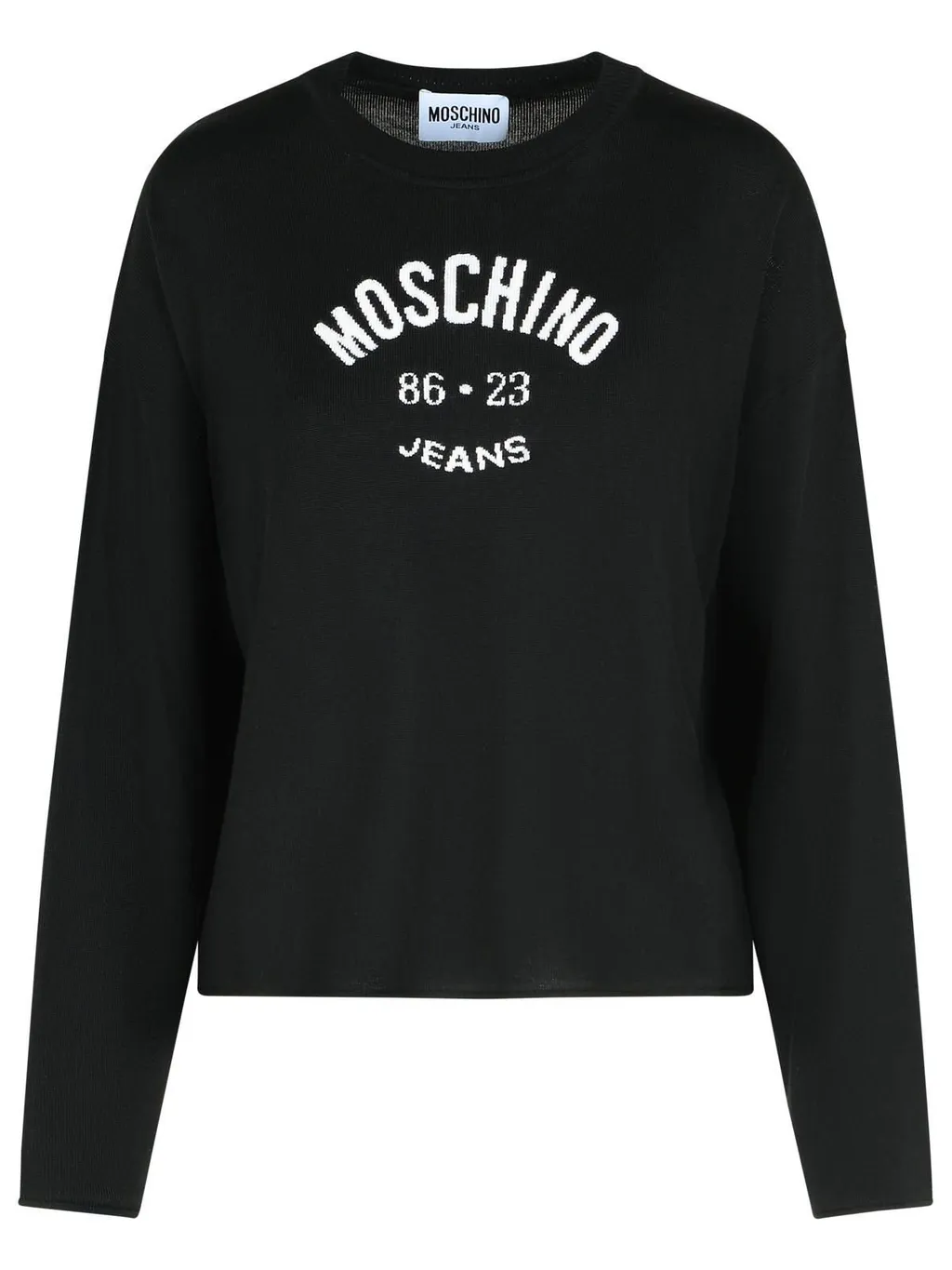 Moschino Jeans Logo Embroidered Knitted Jumper