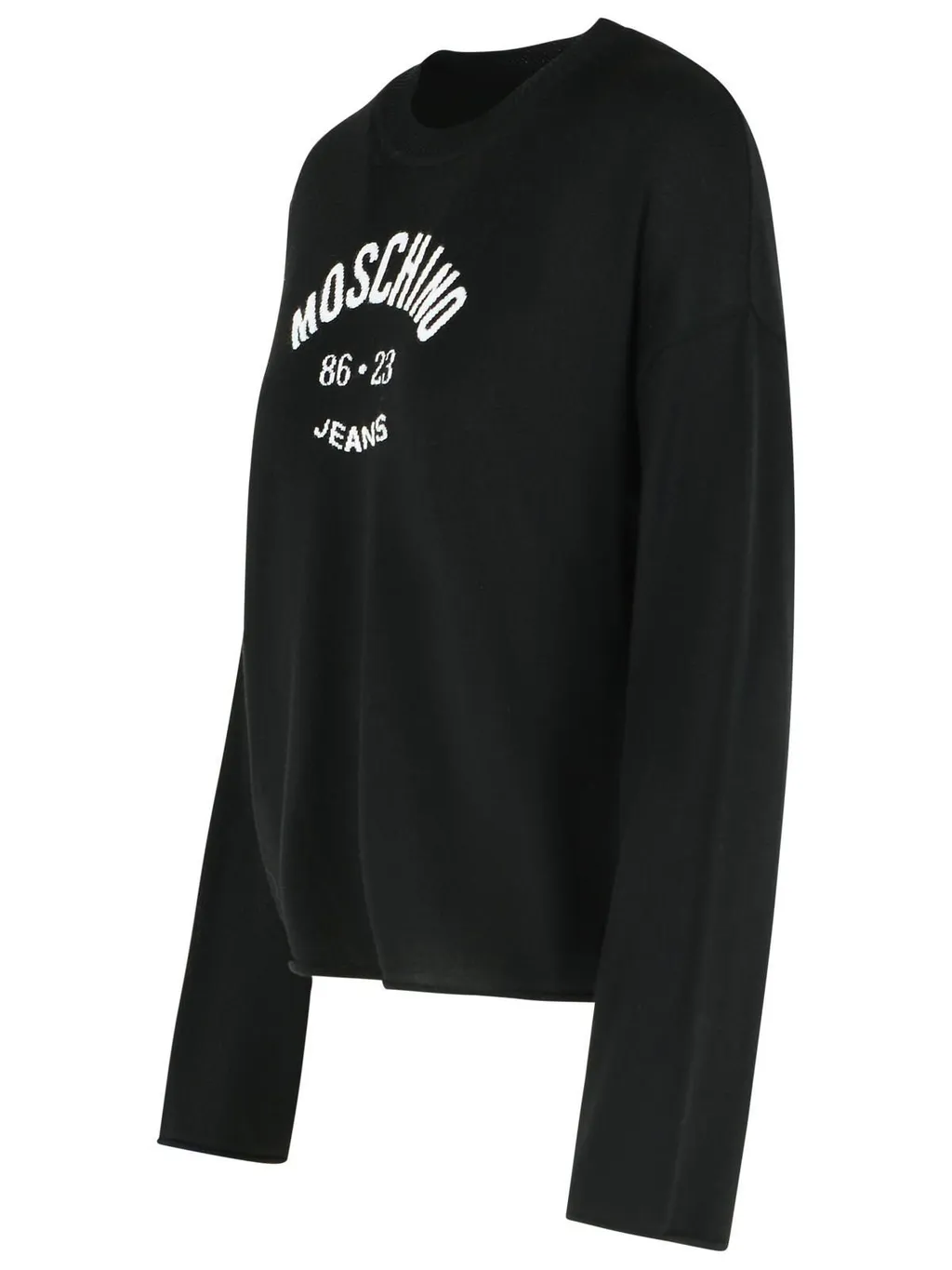 Moschino Jeans Logo Embroidered Knitted Jumper