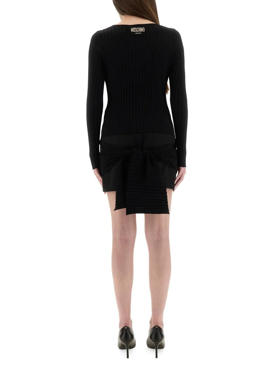 Moschino Jeans Bow Detail Mini Dress