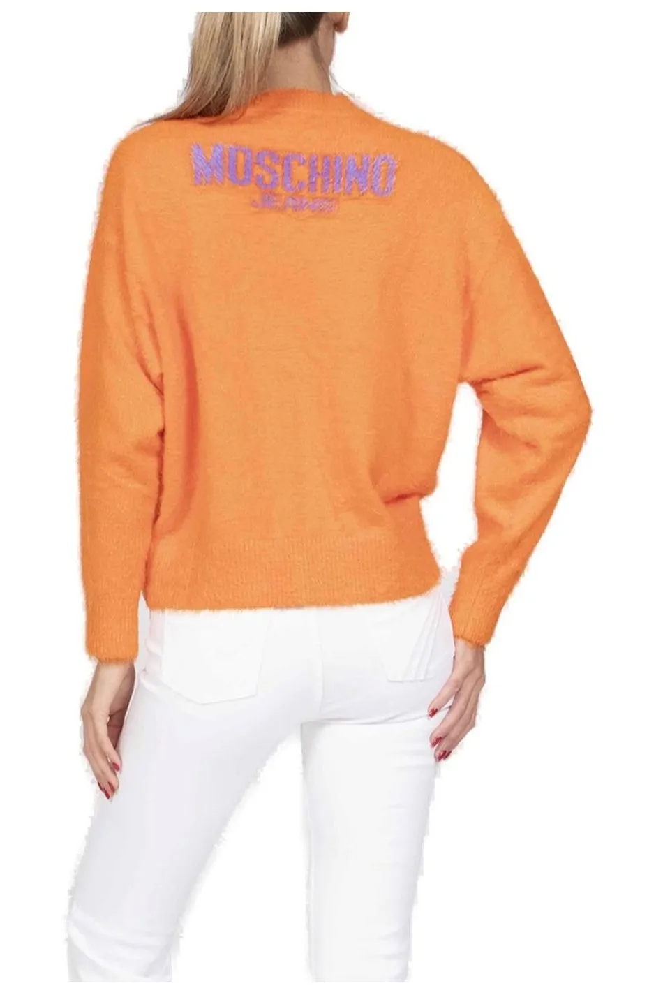 Moschino Jeans Logo Contrast Jumper
