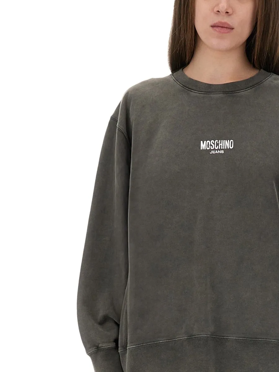 Moschino Jeans Logo Printed Sweatshirt