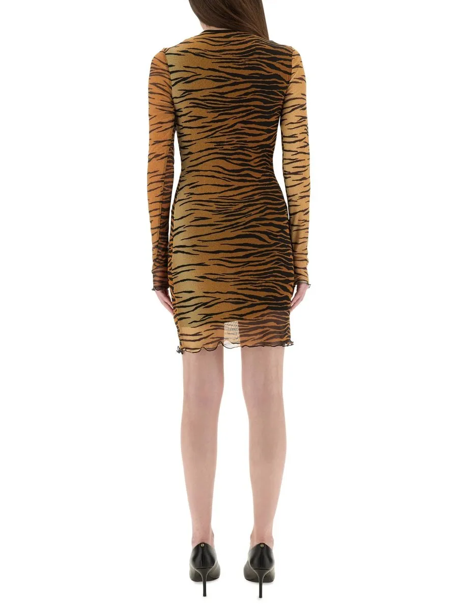 Moschino Jeans Printed Tulle Dress