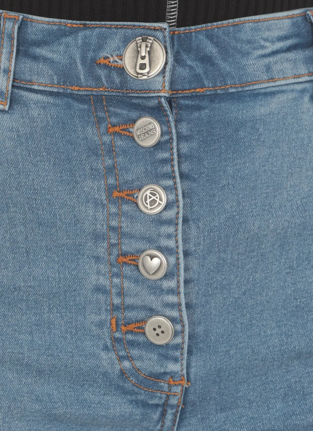 Moschino Jeans High-Waisted Straight-Leg Jeans