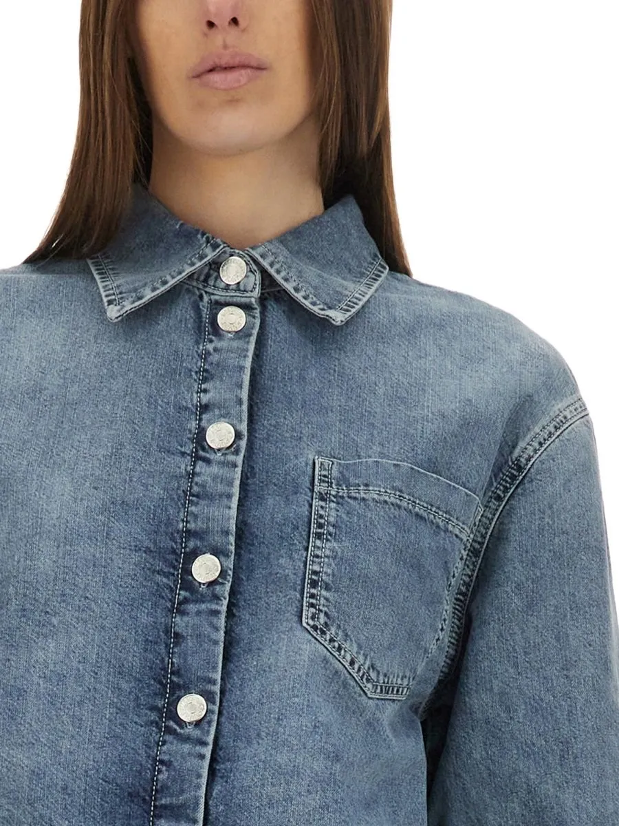 Moschino Jeans Cropped Denim Jacket