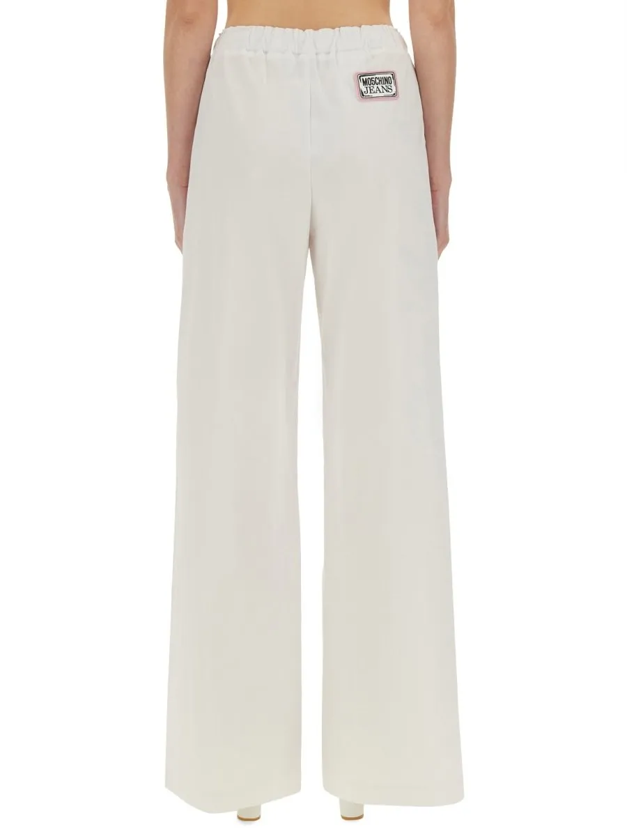 Moschino Jeans Logo Patch Trousers