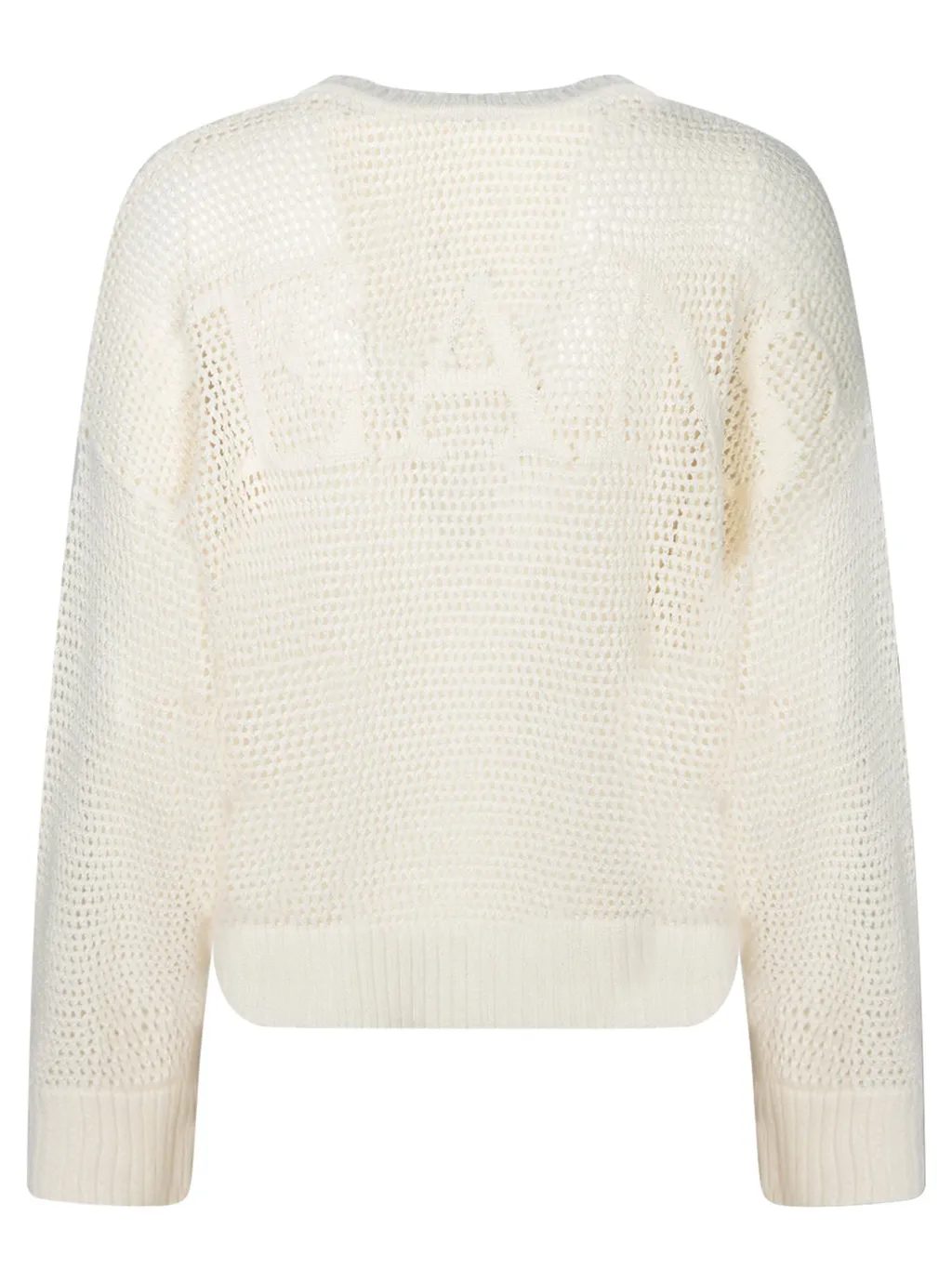 Moschino Jeans Open Knitted Crewneck Jumper