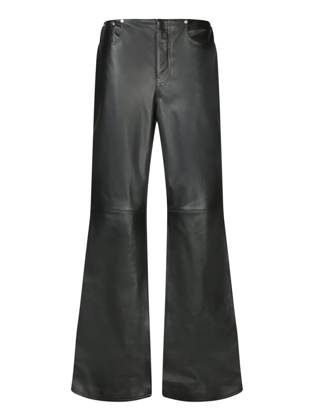 Moschino Jeans Flared Leather Trousers