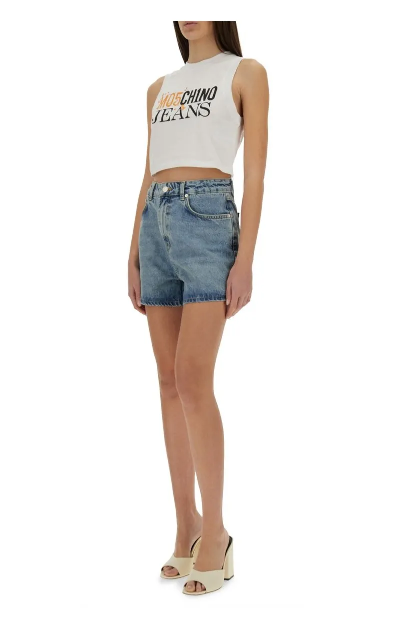 Moschino Jeans Classic Denim Shorts