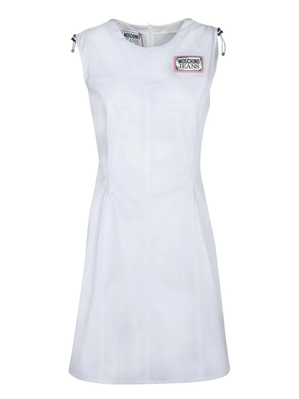 Moschino Jeans Logo Patch Sleeveless Dress
