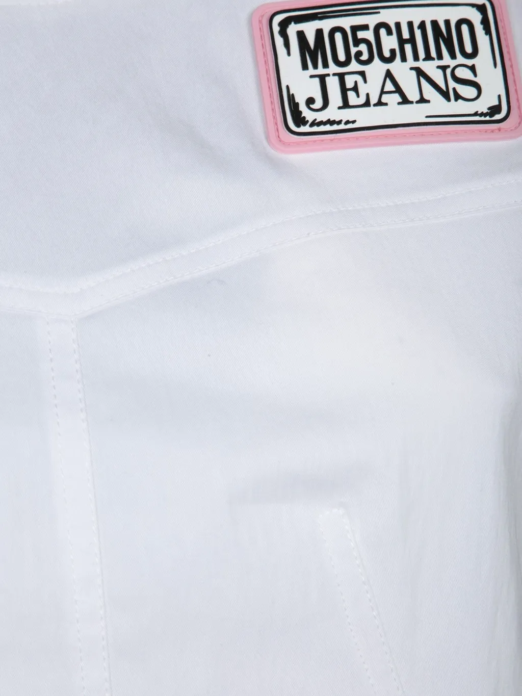 Moschino Jeans Logo Patch Sleeveless Dress