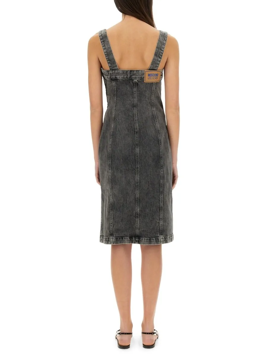 Moschino Jeans Button-Front Midi Dress