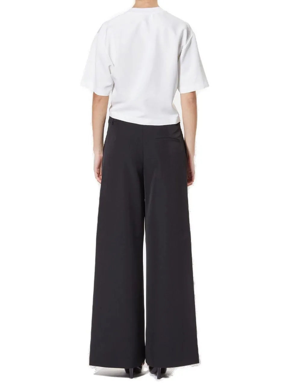 Moschino Jeans Twisted Cropped T-Shirt