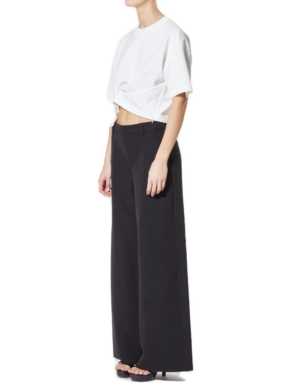 Moschino Jeans Twisted Cropped T-Shirt