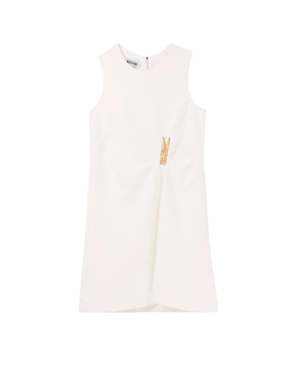 Moschino Jeans Peg-Patch Sleeveless Midi Dress