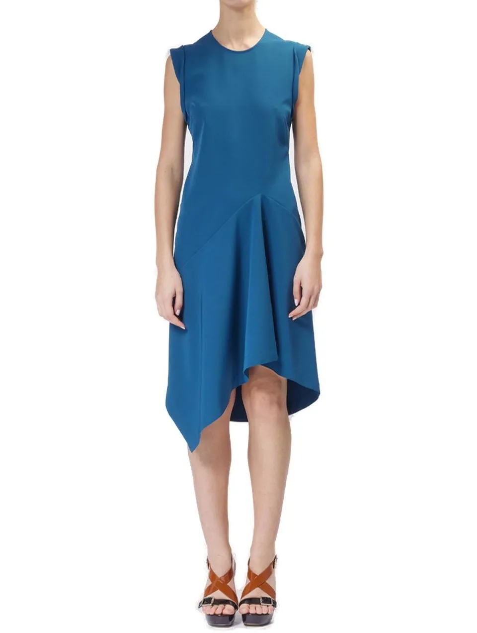 Moschino Jeans Asymmetric Hem Sleeveless Dress