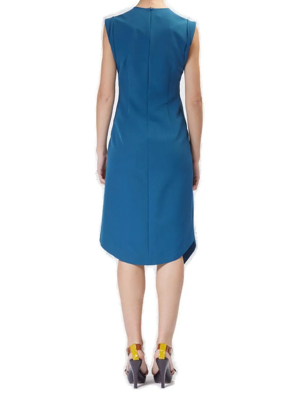Moschino Jeans Asymmetric Hem Sleeveless Dress