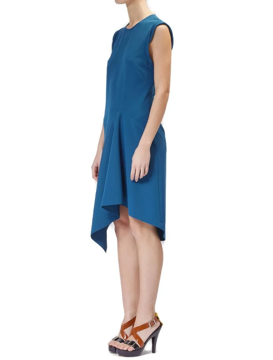 Moschino Jeans Asymmetric Hem Sleeveless Dress