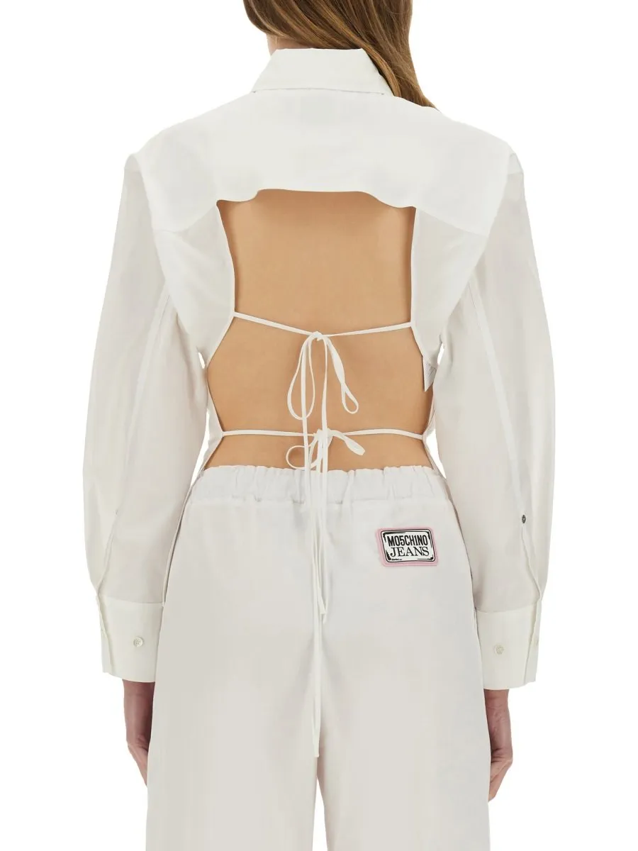 Moschino Jeans Open-Back Shirt