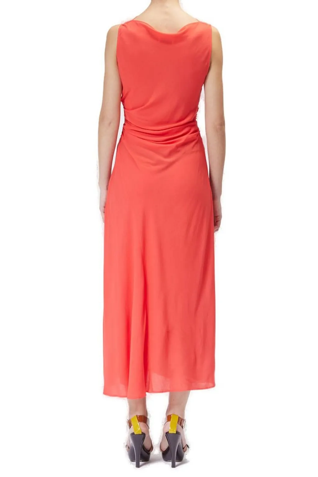 Moschino Jeans Sleeveless Crepe Midi Dress