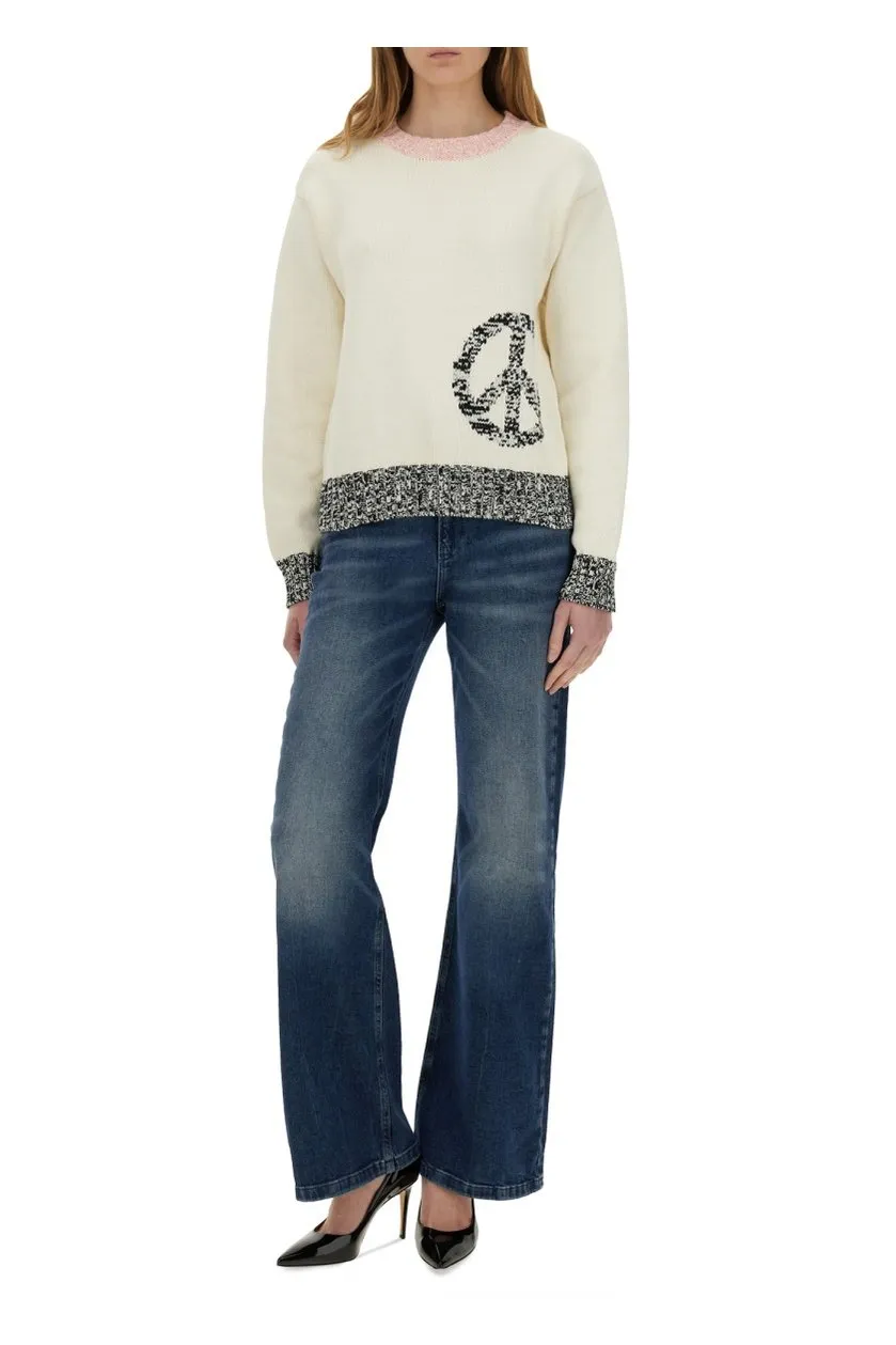 Moschino Jeans Mesh Inlay Knitwear