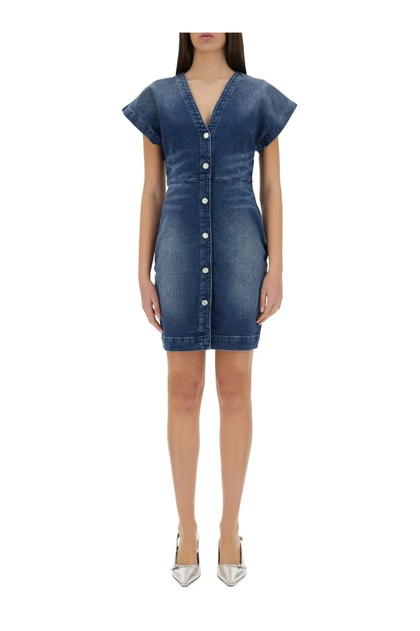 Moschino Jeans Button-Front Denim Dress