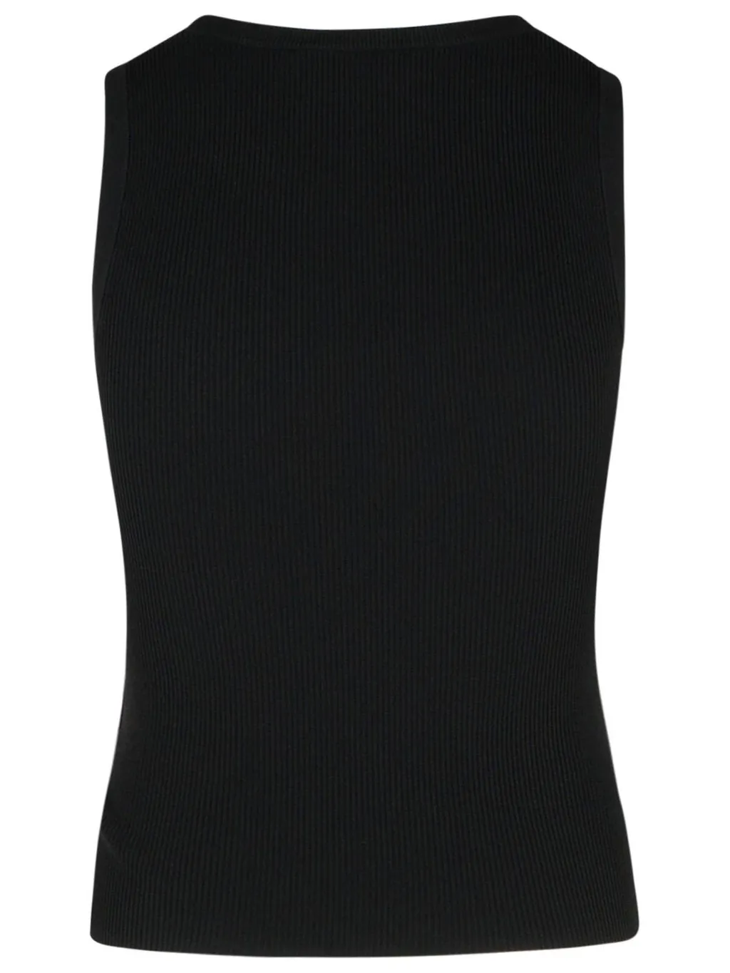 Moschino Jeans Logo Printed Knitted Tank Top