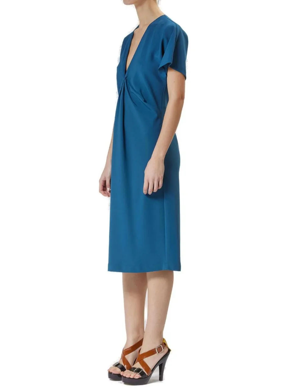 Moschino Jeans V-Neck Braided Dress
