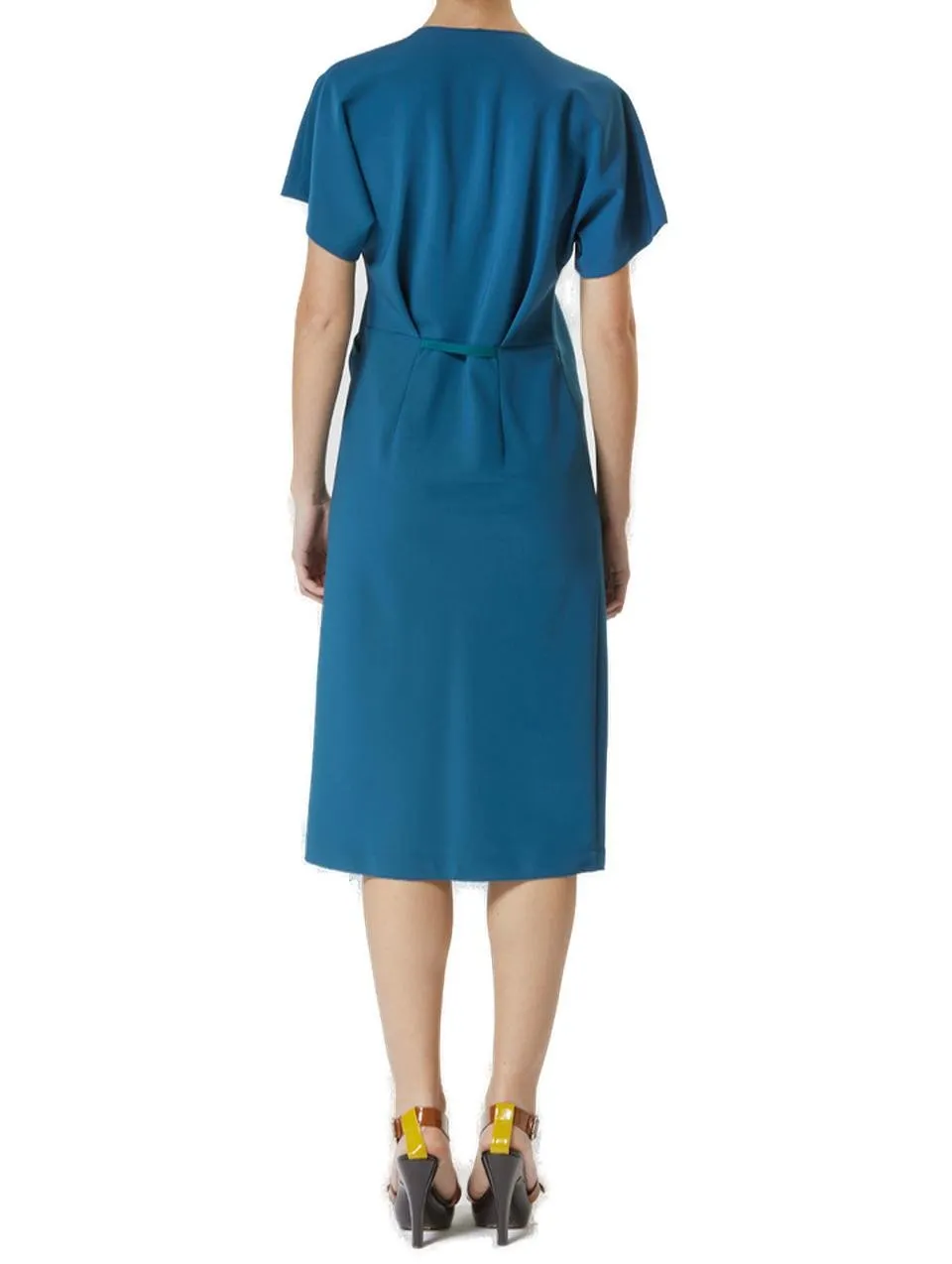 Moschino Jeans V-Neck Braided Dress