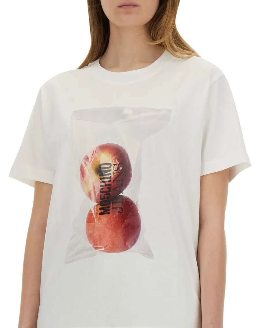 Moschino Jeans Fruit Graphic T Shirt