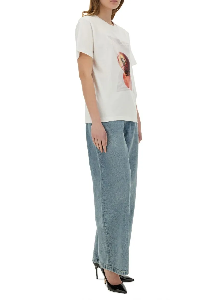 Moschino Jeans Fruit Graphic T Shirt