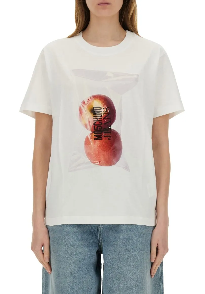 Moschino Jeans Fruit Graphic T Shirt