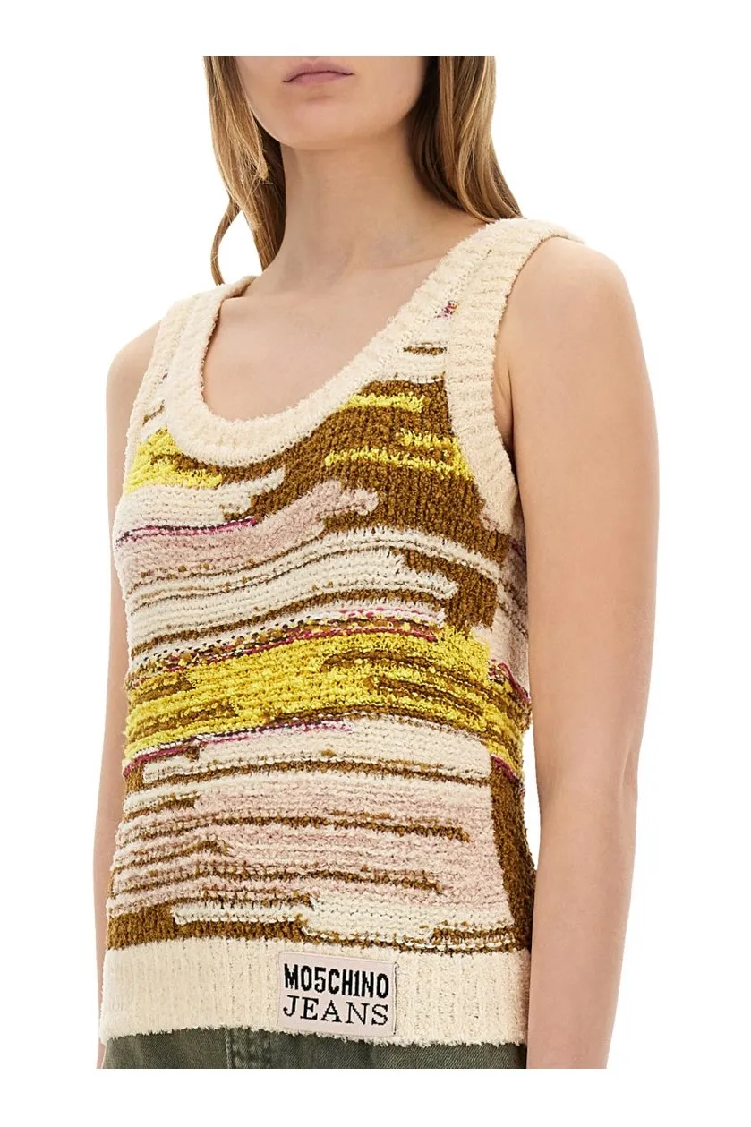 Moschino Jeans Vibrant Knitwear Top