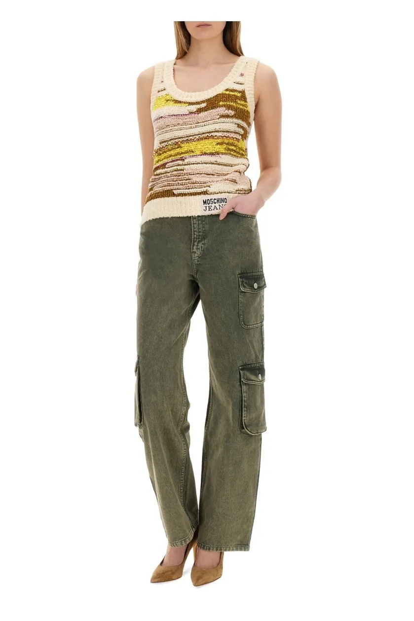 Moschino Jeans Vibrant Knitwear Top