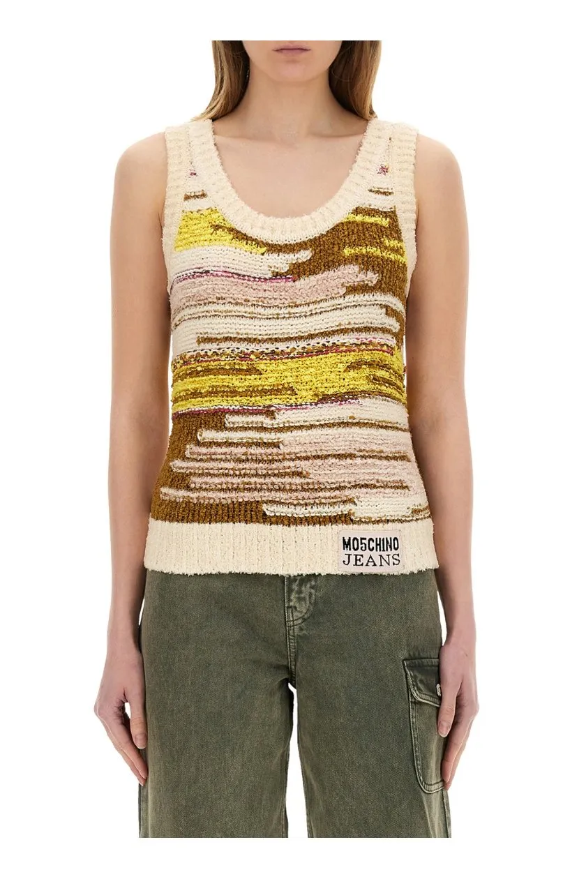 Moschino Jeans Vibrant Knitwear Top