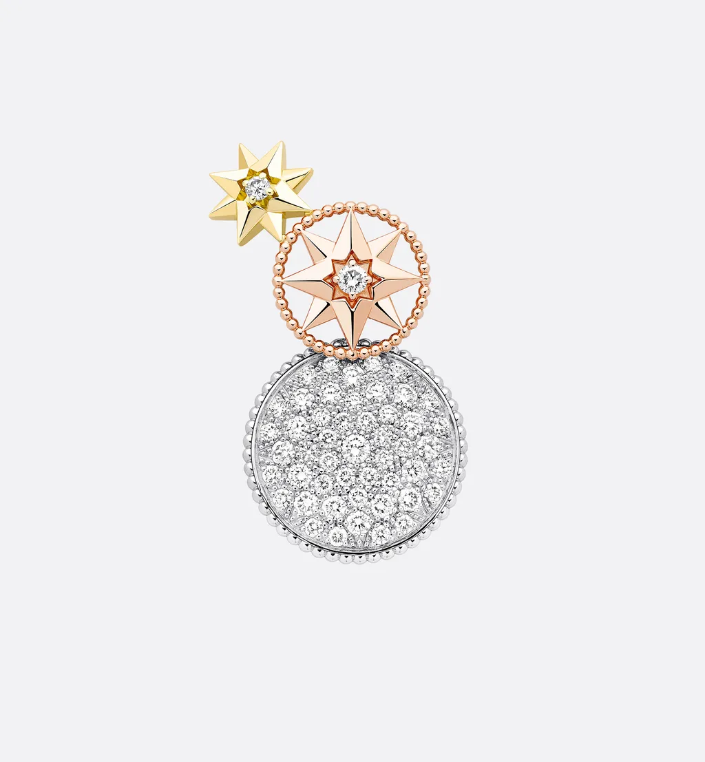 Rose Des Vents And ÉToile Des Vents Single Earring