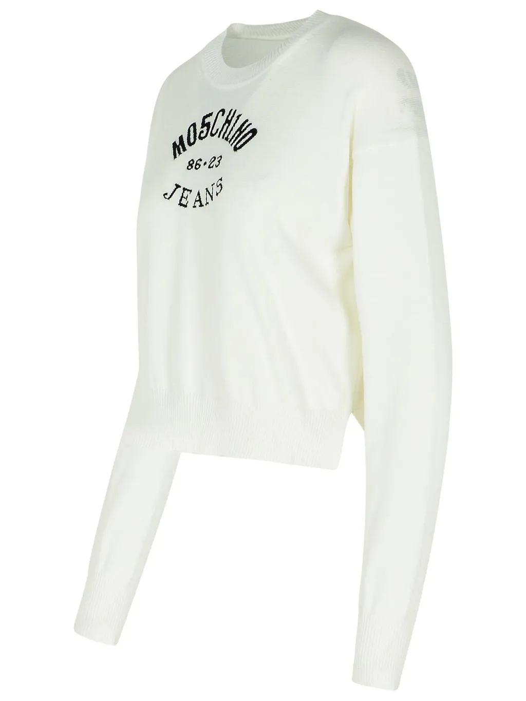 Moschino Jeans Logo Intarsia Crewneck Jumper