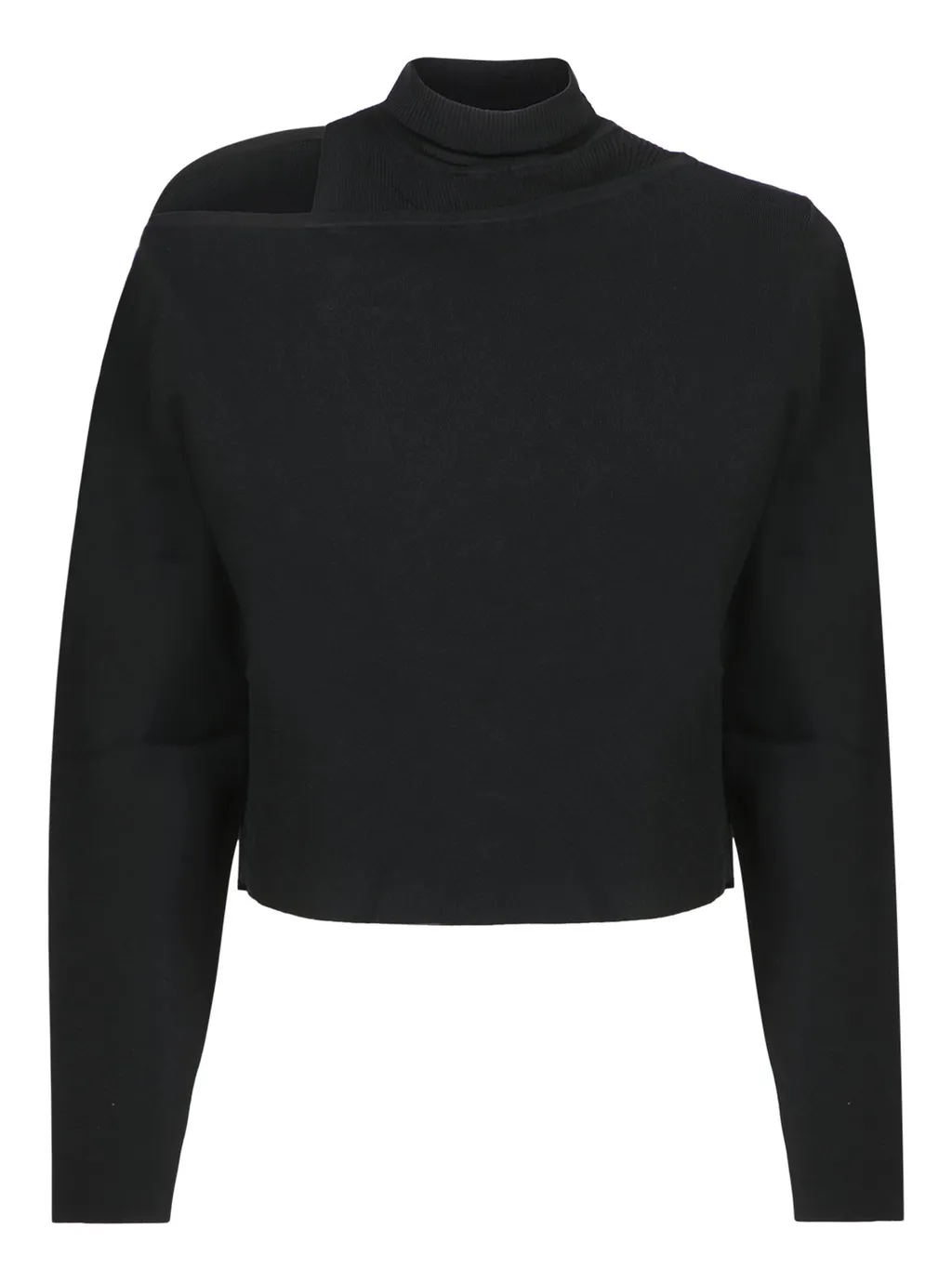 Moschino Jeans High Neck Cropped Jumper