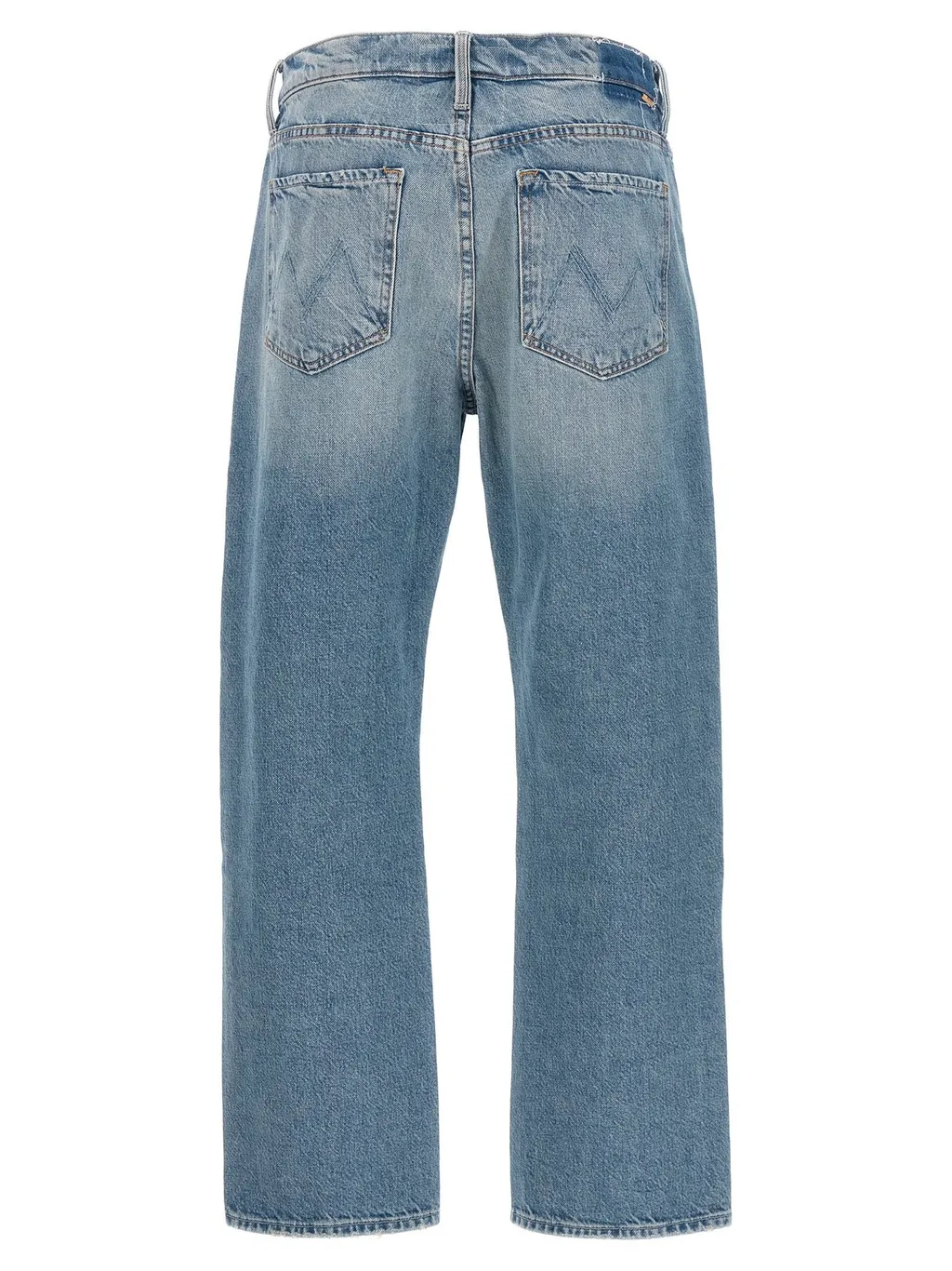 Mother Ditcher Hover Mid-Rise Straight-Leg Jeans