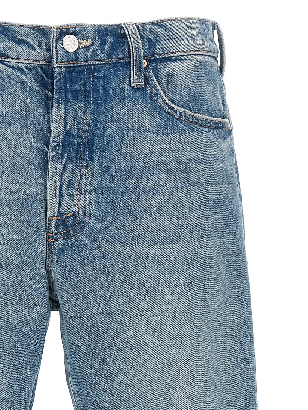 Mother Ditcher Hover Mid-Rise Straight-Leg Jeans