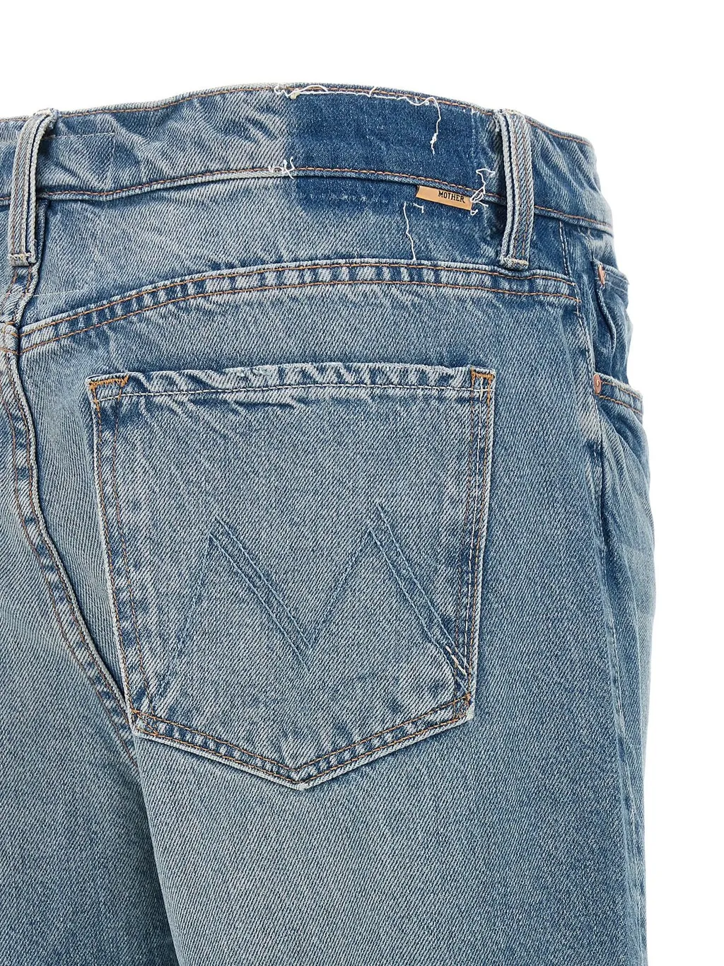 Mother Ditcher Hover Mid-Rise Straight-Leg Jeans
